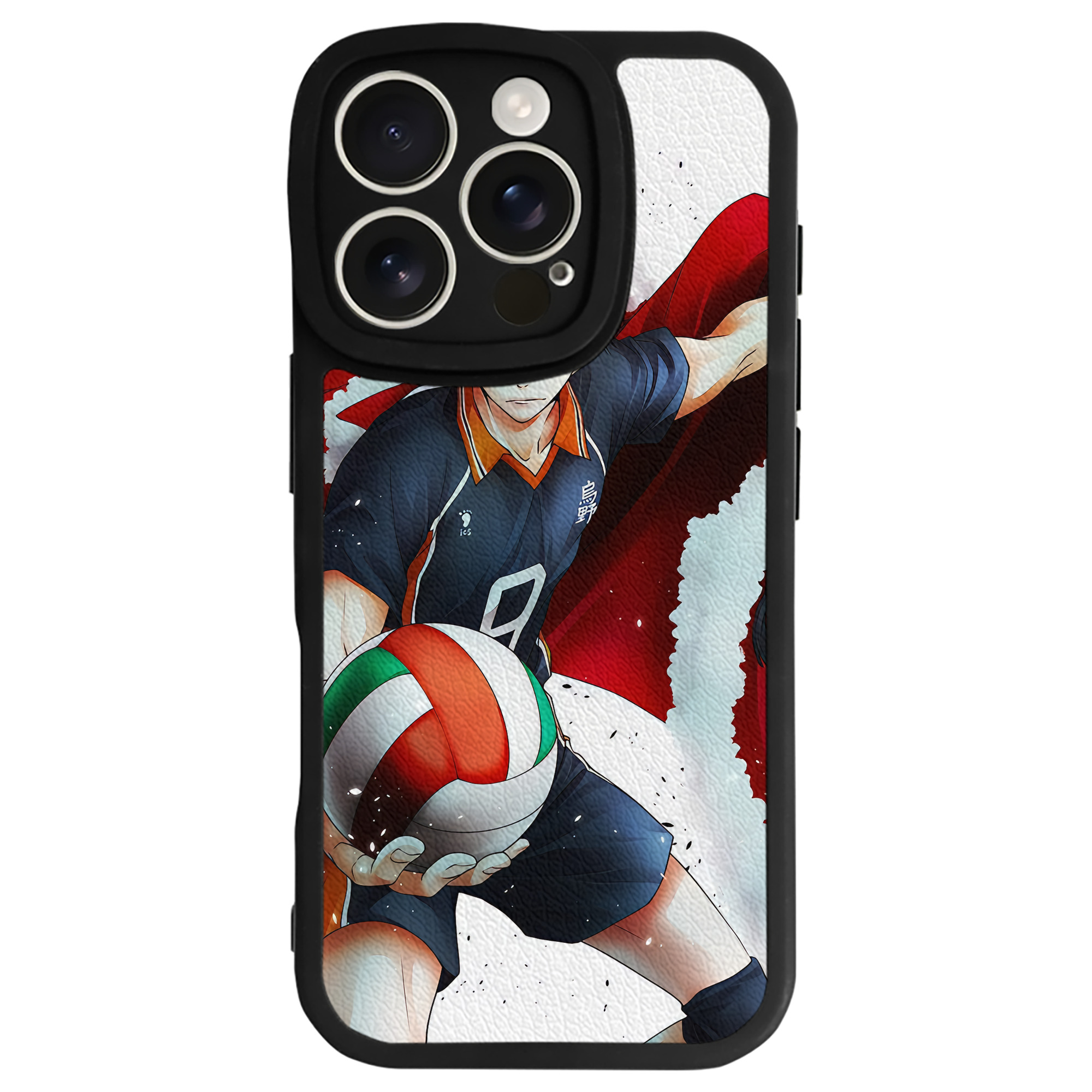 （画像用） ハイキュー!! Haikyu!! 【iPhone 16シリーズ対応】シリコンスマホケース（レザー調） 材質：シリコン